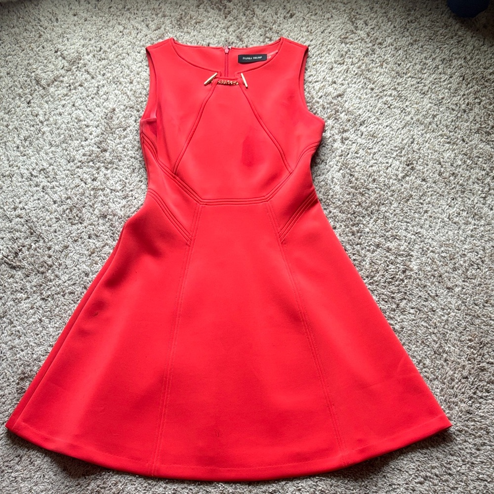 Ivanka Trump Vibrant Red Mini Dress